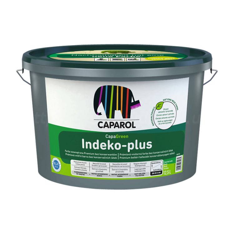 Фарба інтер'єрна акрилова глибоко-матова Caparol "CapaGreen Indeko-plus E.L.F. plus" База 1, 2,5 л.